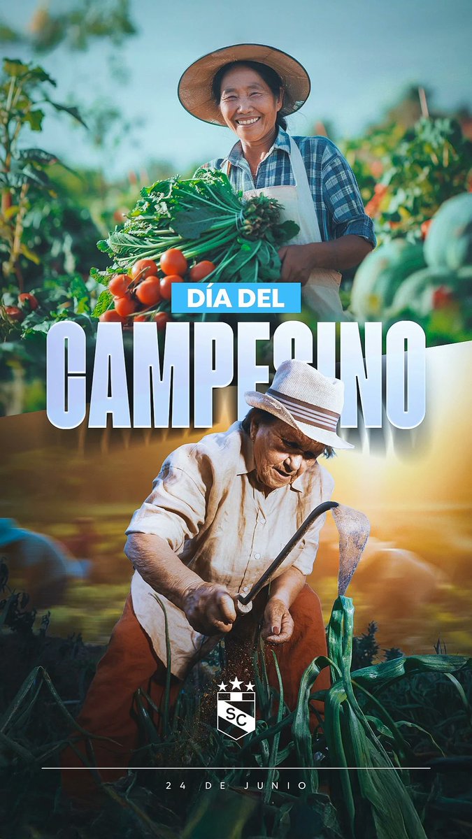 ClubSCesports's tweet photo. Hoy rendimos homenaje a quienes con sus manos trabajan la tierra y nos brindan sus frutos.
#DíaDelCampesino 🧑🌾
#FuerzaCristal
#SCesports https://t.co/VU3PMW3xRM