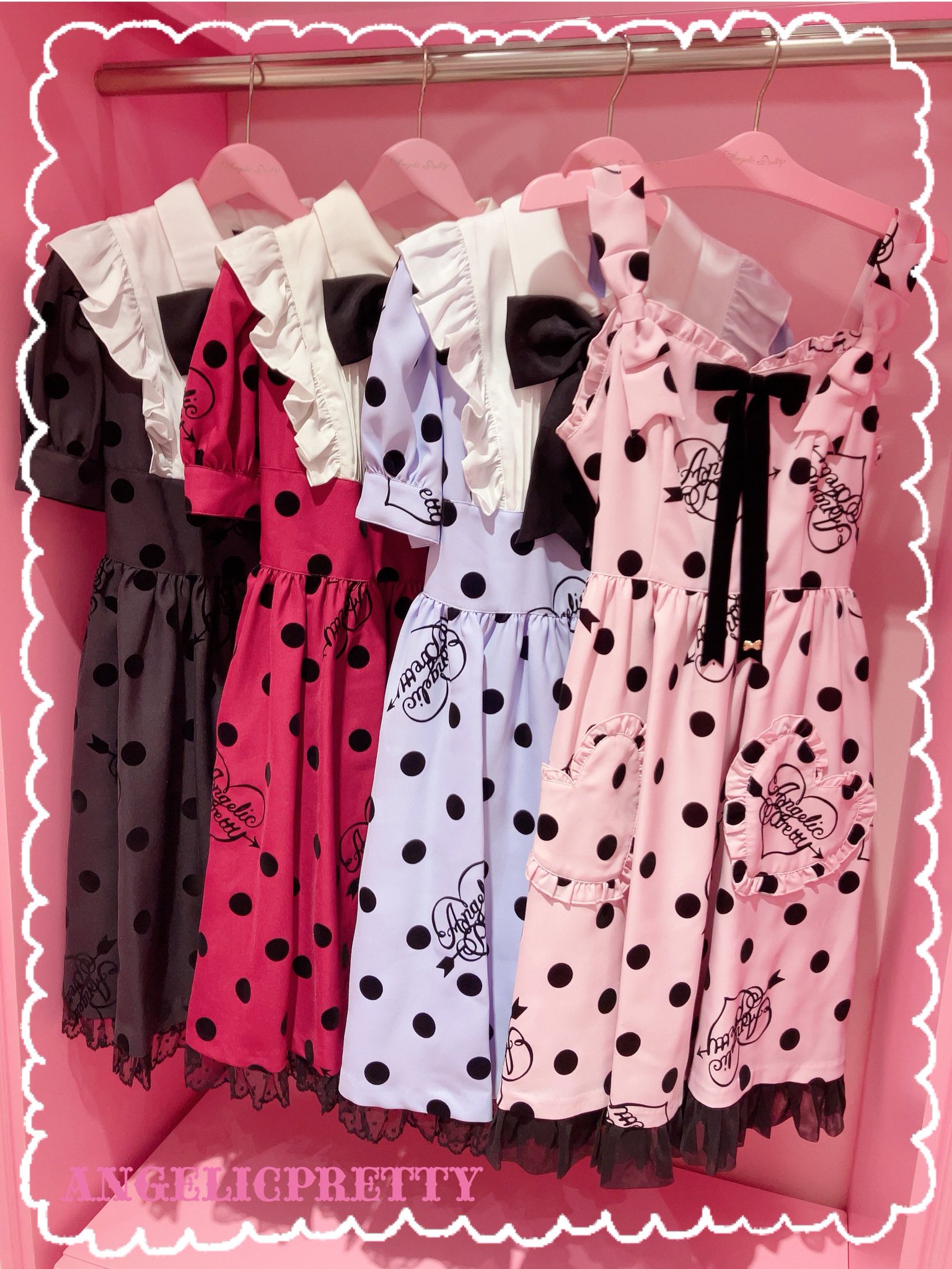 Angelic Pretty Dolly Dot JSK ラベンダー Angelic Pretty Dolly Dot JSK ラベンダー - メルカリ