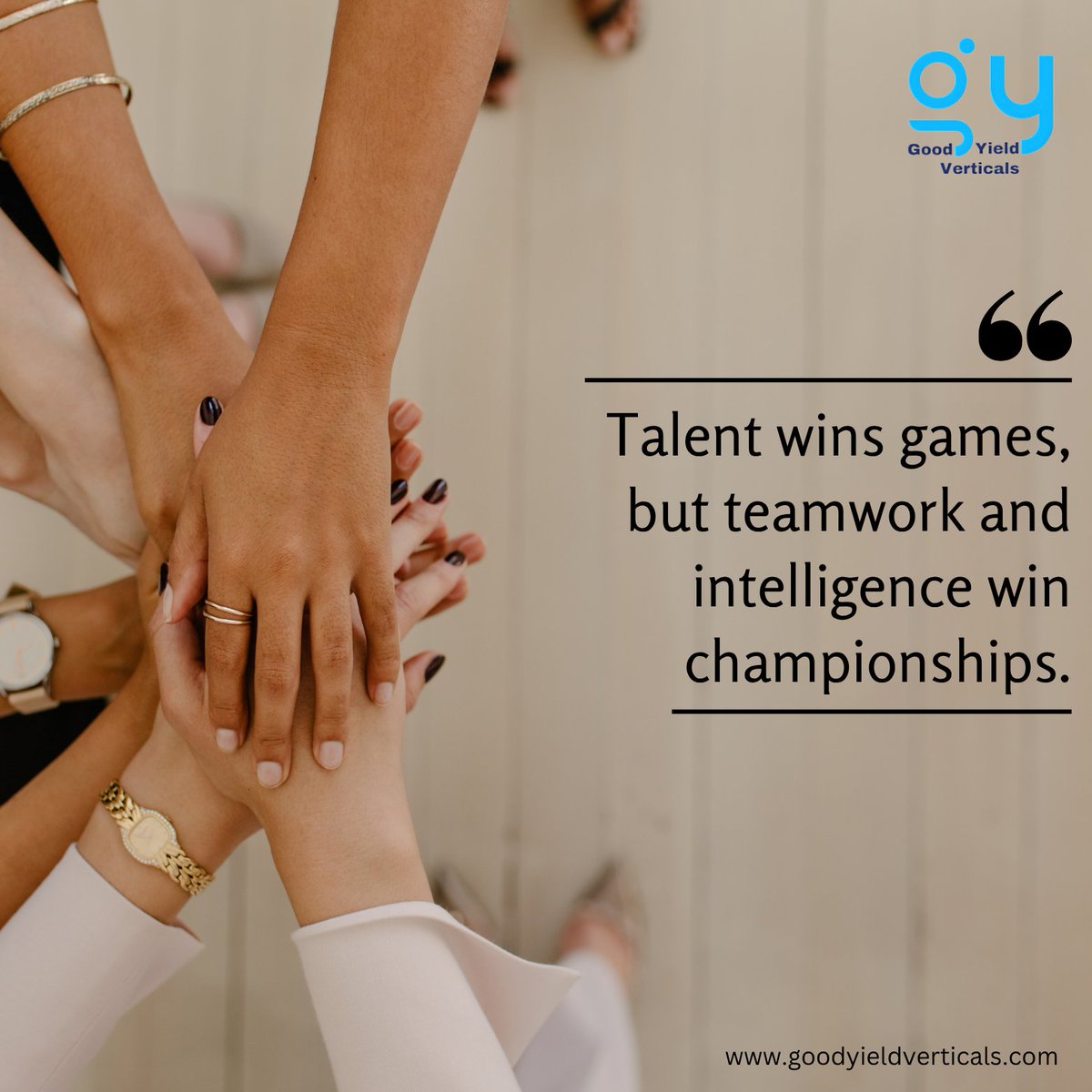 Goodyieldvert's tweet image. 🤝 "Talent wins games, but teamwork and intelligence win championships." 🏆
Let’s grow together — with collaboration, trust, and shared vision.

📞9080405070
🔗 goodyieldverticals.com

#TeamworkWins #TogetherWeGrow #SuccessThroughUnity #PowerOfCollaboration #GoodYieldVerticals