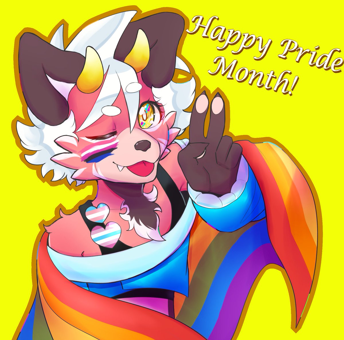 Since Pride month is almost at the end, I do want to say happy pride month to all of yall for the last time until next year❤️