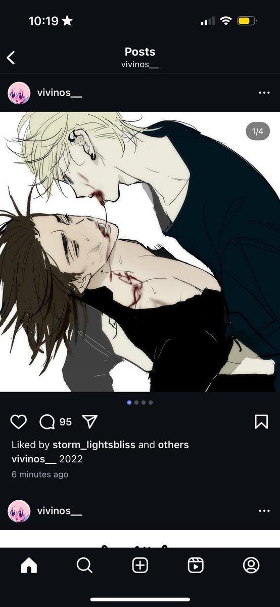iluvul0ts's tweet photo. Vivinos heard this fandom saying she fell off  for having  fun drawing men and not sticking strictly to yuri and retaliated by posting her old yaoi art on instagram giggling https://t.co/0XwfQRmRKw