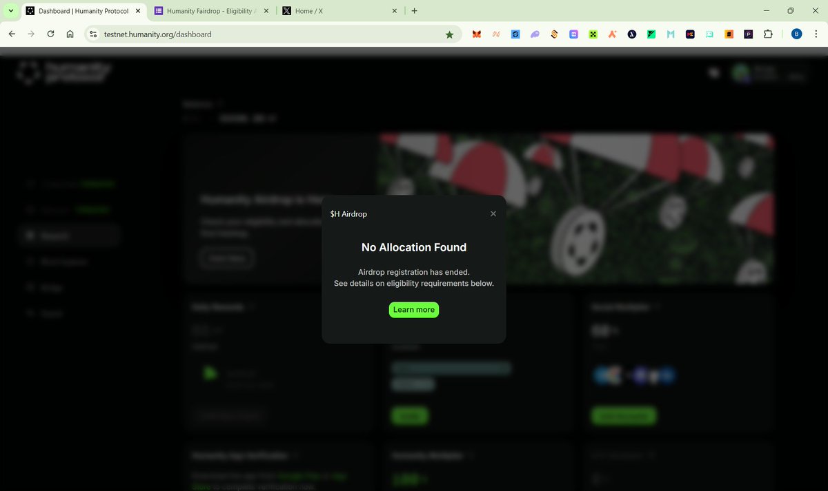 sym1nn's tweet photo. Dear
@HumanityProt
, I’ve completed palm verification, linked all my socials, and earned 50,000+ HP through daily check-ins. I believe I’m eligible for the airdrop. Please consider reviewing my status. 🙏 #HumanityProtocol https://t.co/BWvRK5c91r