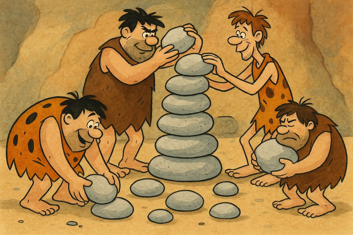 Yabba Dabba Doo! When the market tumbles, that's when a true caveman investor scoops up more rocks! Hold tight, like Barney to his bronto-burger, and watch your pebble pile grow!