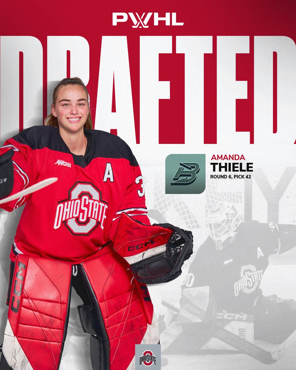 OhioStateWHKY's tweet image. Shipping up to Boston ⛵

The Boston Fleet select Amanda Thiele with the 42nd overall pick! 

#GoBucks | #ProBucks