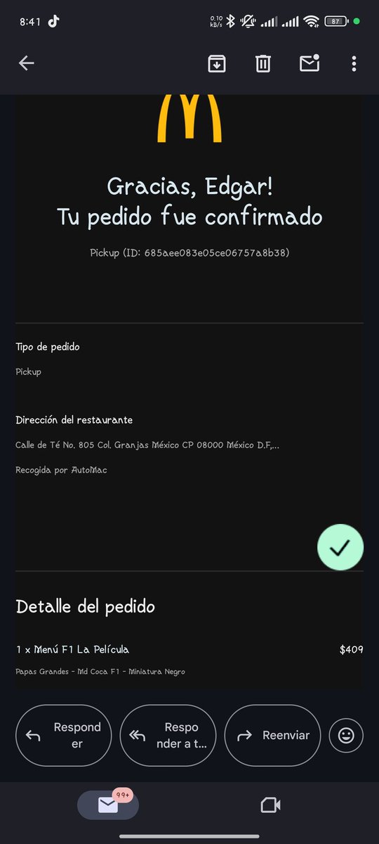 EVillamare's tweet photo. @McDonaldsMexico pesimo servicio de entrega de combos F1, hice el pago para recoger en tienda y result ya habían entregado mi paquete @Profeco @AtencionProfeco ayuda para q me den mi carro F1 negro que pedí, no quiero reembolso quiero que se hagan responsables de su logística https://t.co/7vch6elW7a