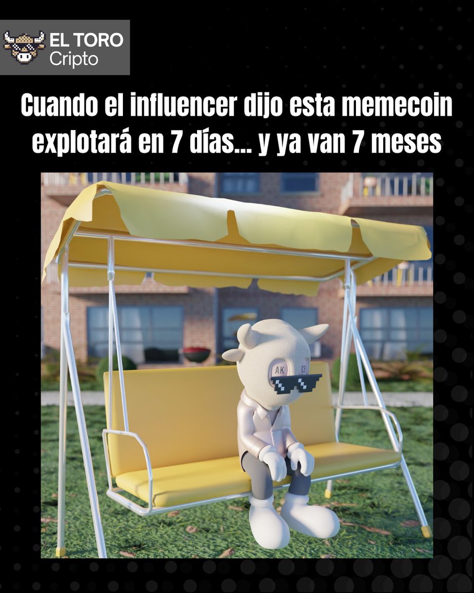ElToroCripto's tweet image. ¿Le creíste al influencer de TikTok? 😅

Bienvenido al mundo real: las memecoins no tienen roadmap, pero sí mucho FOMO.

Antes de invertir, investiga el proyecto. No te sientes 7 meses a esperar...

#ElToroCripto #criptomemes #DYOR #educacionfinanciera #altcoins #criptoestrategia
