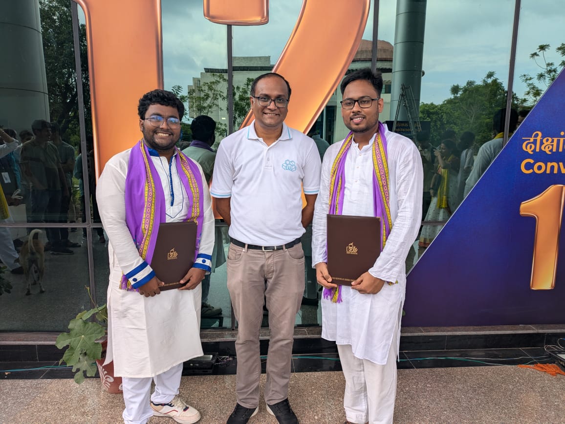 MajiGroupIISERK's tweet photo. #Convocation2k25 @iiserkol
2 PhD and 5 MS students have graduated from our lab in this year!!!!!!!!
Congratulations to all of them and best wishes for the upcoming future.
@jati_ayan
@Animesh54274662
@SouvikAgasti1
@Rud01N
@ Debasish
@ANUPAM01SEN
@ Sakshi https://t.co/t22ZuWxZM8