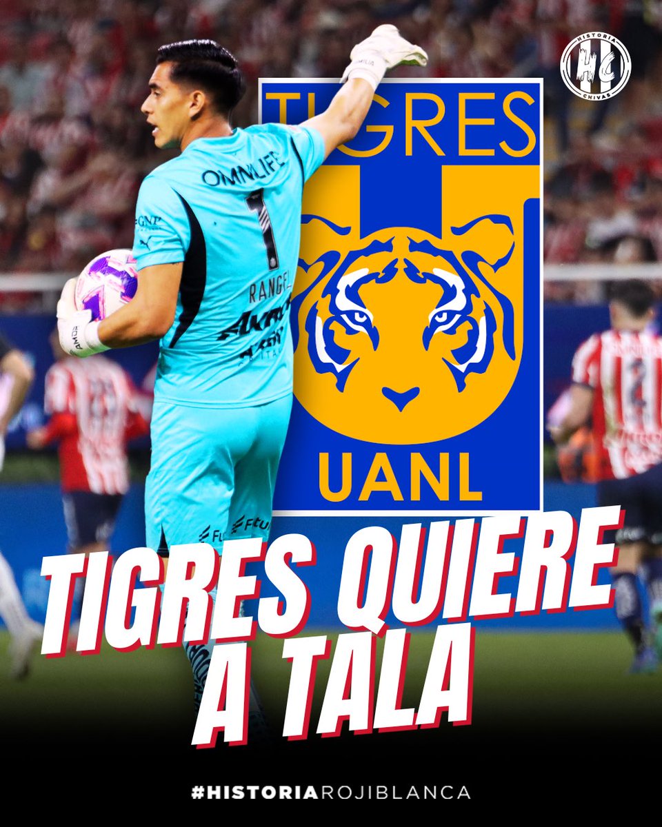 Historia Chivas (@historia_chivas) on Twitter photo 🚨 ¿Tala Rangel rumbo a Tigres? 🐯🧤
Según <a href="/mluiscastillo/">LUIS CASTILLO</a> , Tigres ya hizo una oferta por el portero de Chivas.
¿Debe aceptarla el Rebaño? 🤔
#TalaRangel #Chivas #Tigres #LigaMX #FichajesMX #NoticiasChivas 🚨 ¿Tala Rangel rumbo a Tigres? 🐯🧤
Según <a href="/mluiscastillo/">LUIS CASTILLO</a> , Tigres ya hizo una oferta por el portero de Chivas.
¿Debe aceptarla el Rebaño? 🤔
#TalaRangel #Chivas #Tigres #LigaMX #FichajesMX #NoticiasChivas