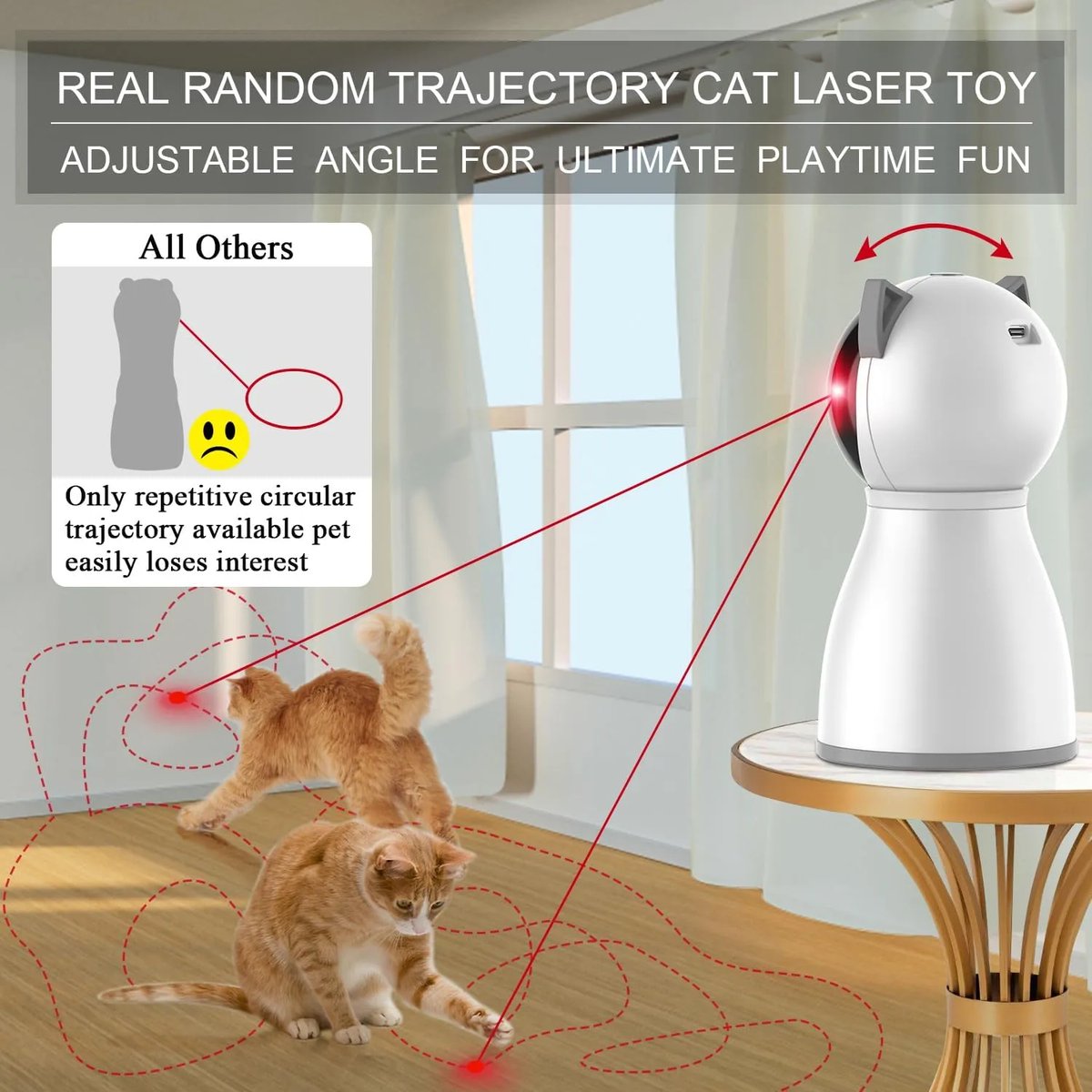 Upickpickstore's tweet image. Your indoor cat deserves fun too! This motion-activated laser toy automatically gets your kitty moving and playing.
No effort needed, just pure entertainment.
🛒 Shop now 👉 upickpickstore.com/products/inter…
#cattoy #laserpointer #interactivecat #catfun #petplaytime