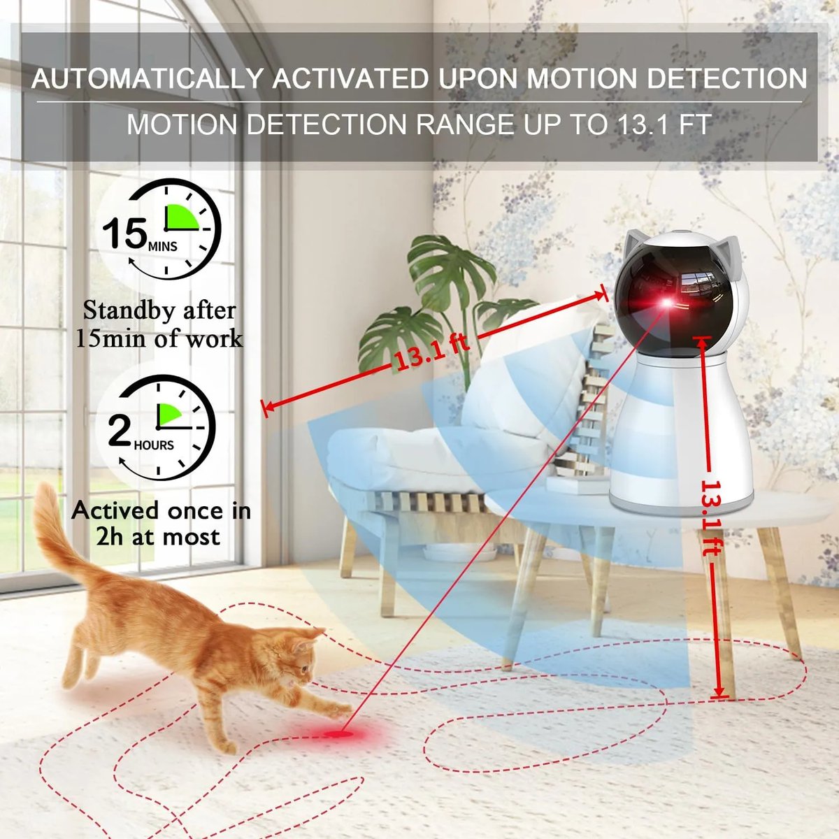 Upickpickstore's tweet image. Your indoor cat deserves fun too! This motion-activated laser toy automatically gets your kitty moving and playing.
No effort needed, just pure entertainment.
🛒 Shop now 👉 upickpickstore.com/products/inter…
#cattoy #laserpointer #interactivecat #catfun #petplaytime
