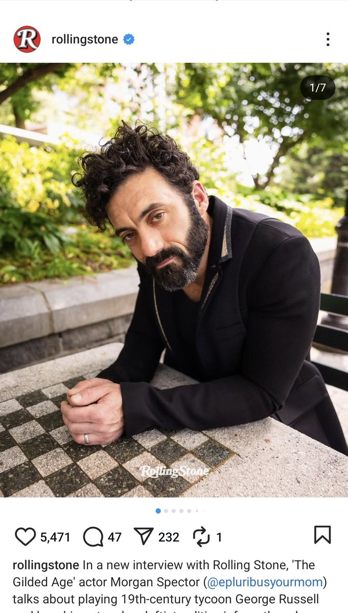 GENUINAMENTE ABRÍ INSTAGRAM Y DIJE COMO LLEGÓ ROBERT GALATI A ROLLING STONE