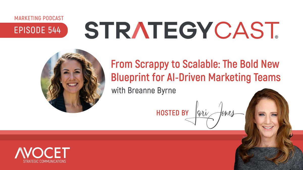 Just dropped 🎙️StrategyCast featuring Breanne Byrne of Octapharma Plasma! She turned a reactive team into an AI-powered growth engine. 💡 Her 5-phase framework is gold for anyone scaling a team or brand. Mindset ➡️ Strategy ➡️ Tech ➡️ People-first AI. bit.ly/441kFuQ