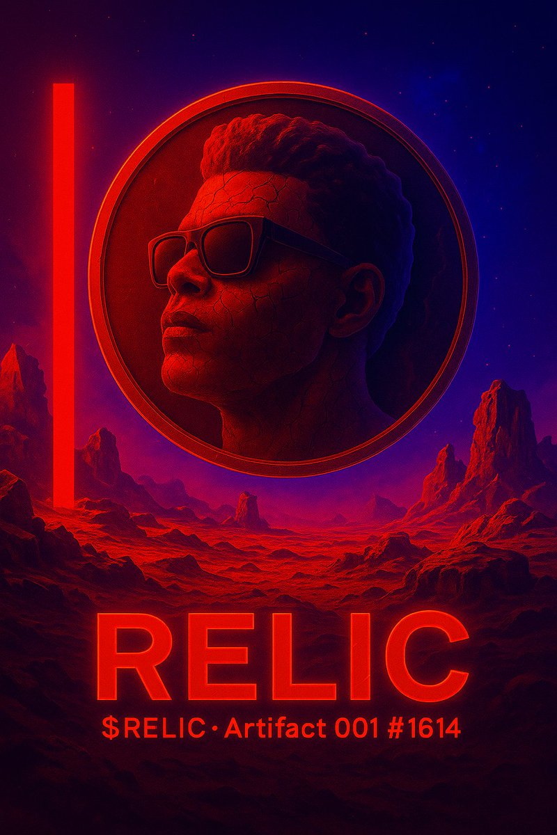 MemeCoinCentrL's tweet photo. Buried in code. Broken from the source.
The relic returns.
$RELIC · Artifact 001 #1614
 https://t.co/hpy1gIkbEN

#RELIC #Solana #MemeCoin #NFTInspired #CryptoLore #PumpFun #Web3 #DigitalRelic #TheWeekndStyle https://t.co/aerlxOCXog