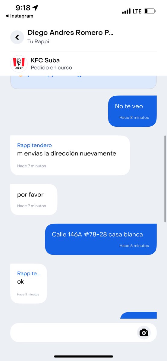 RonaldoCharry5's tweet photo. La dirección estaba correcta, y de paso NUNCA LLEGÓ, que hpta impotencia https://t.co/gb3AOO8Ch5
