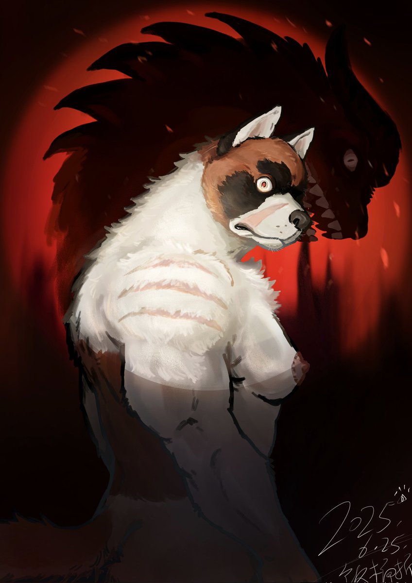 "Who am I ?"
#Furry #OC #fursona #furryartworks