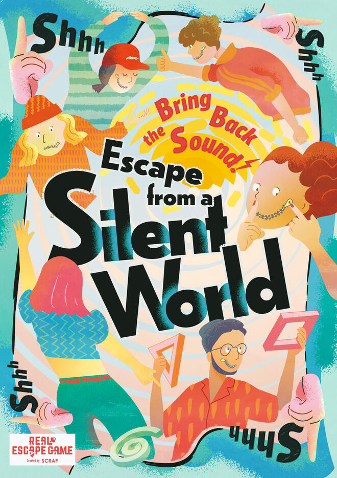 "Escape from a Silent World" 
Coming to TOKYO MYSTERY CIRCUS on July 2nd!

🤫No speaking allowed in this immersive, non-verbal puzzle event!
Escape the silence and bring back the sound!

▼See event page for more details:
realescapegame.jp/events/escape-…

#SCRAPgames