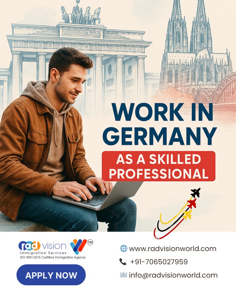 radvisionworld's tweet image. Germany has opened its doors to skilled Indian workers to pursue their career dreams in the country.  Start your journey today—Germany is waiting!  Visit: radvisionworld.com #GermanOpportunityCard #JobsInGermany #SkilledWorkers #WorkInGermany