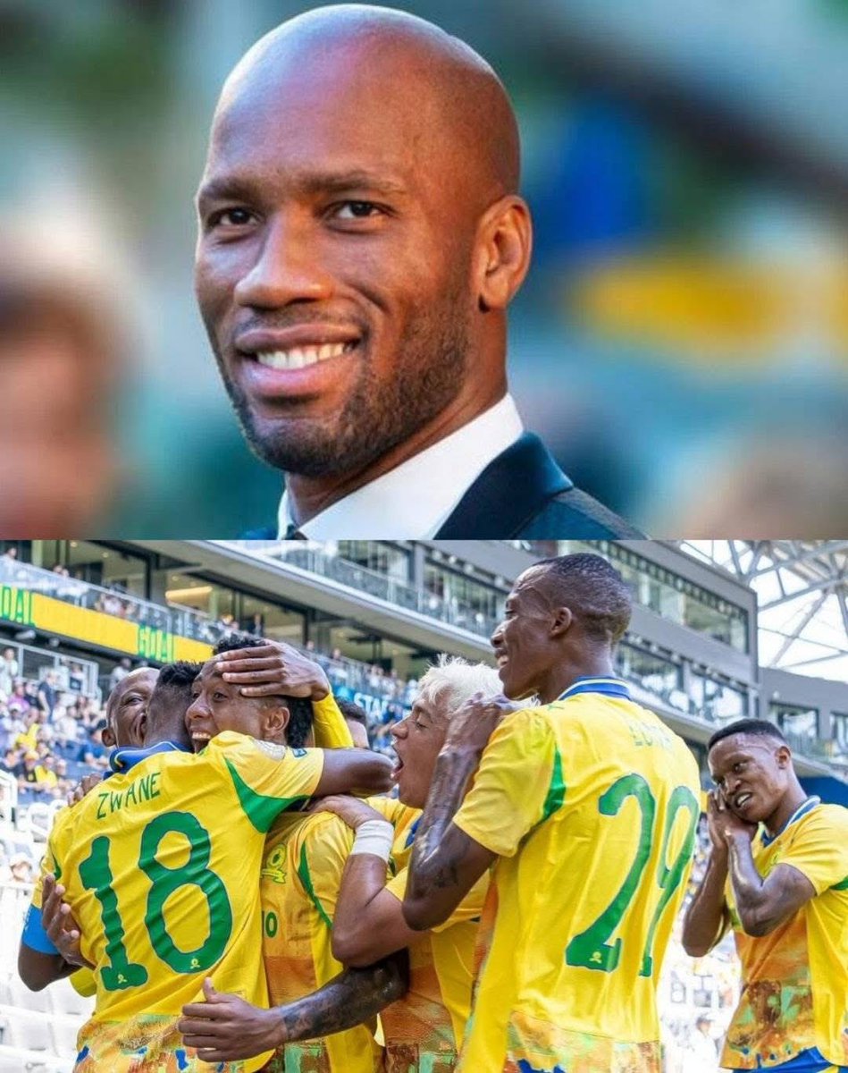 Didier Drogba "Mamelodi Sundowns is Africa's last hope at Club world cup, Sundowns have what it takes to go far, they don't just play for their club, they carry a pride of the continent" 💛👆