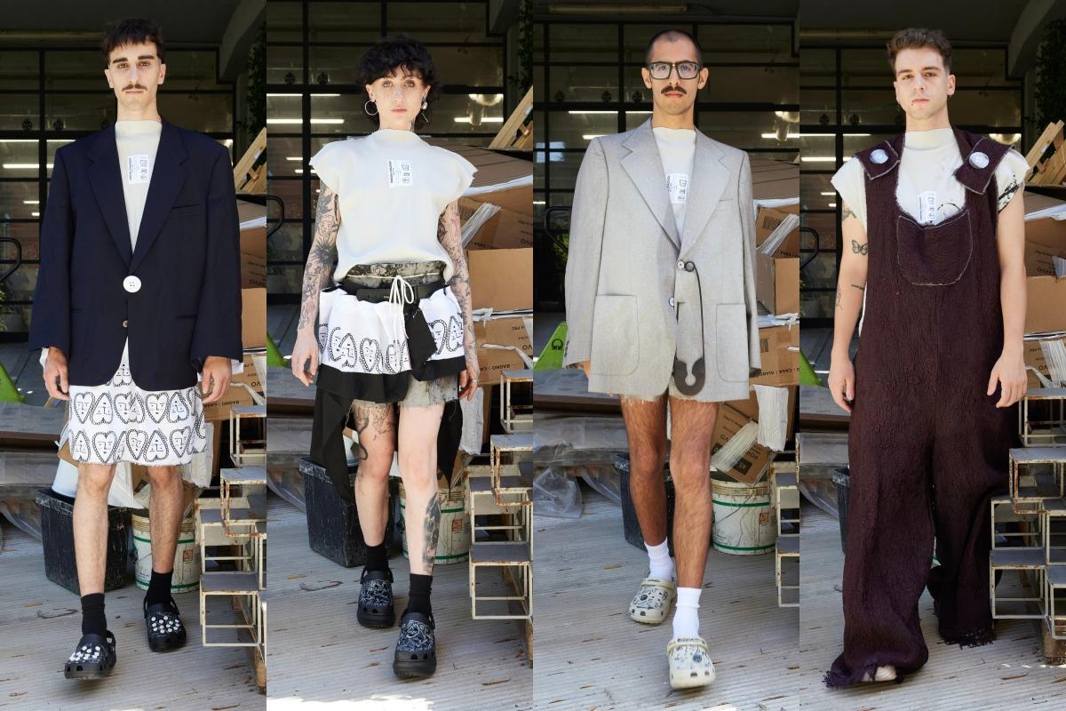 シモーネ・ボッツ（Simone Botte）とフィリッポ・ビラーギ（Filippo L.M. Biraghi）が手掛ける「サイモン クラッカー（Simon Cracker）」が、ミラノで2026年春夏コレクションを発表。
fashionsnap.com/collection/sim…