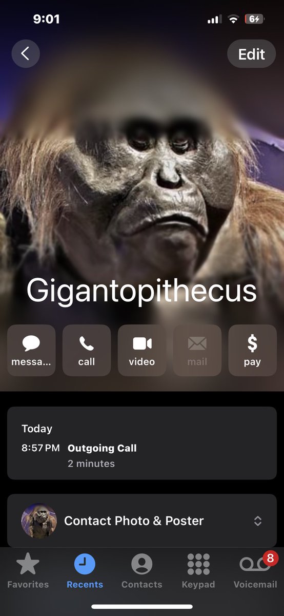 ScottyW51's tweet photo. This is my 47 year old tweaked out coworkers contact in my phone. He has odd body portions. He likes country redneck rap and post Malone. Lmao https://t.co/0vJkKkPQP0
