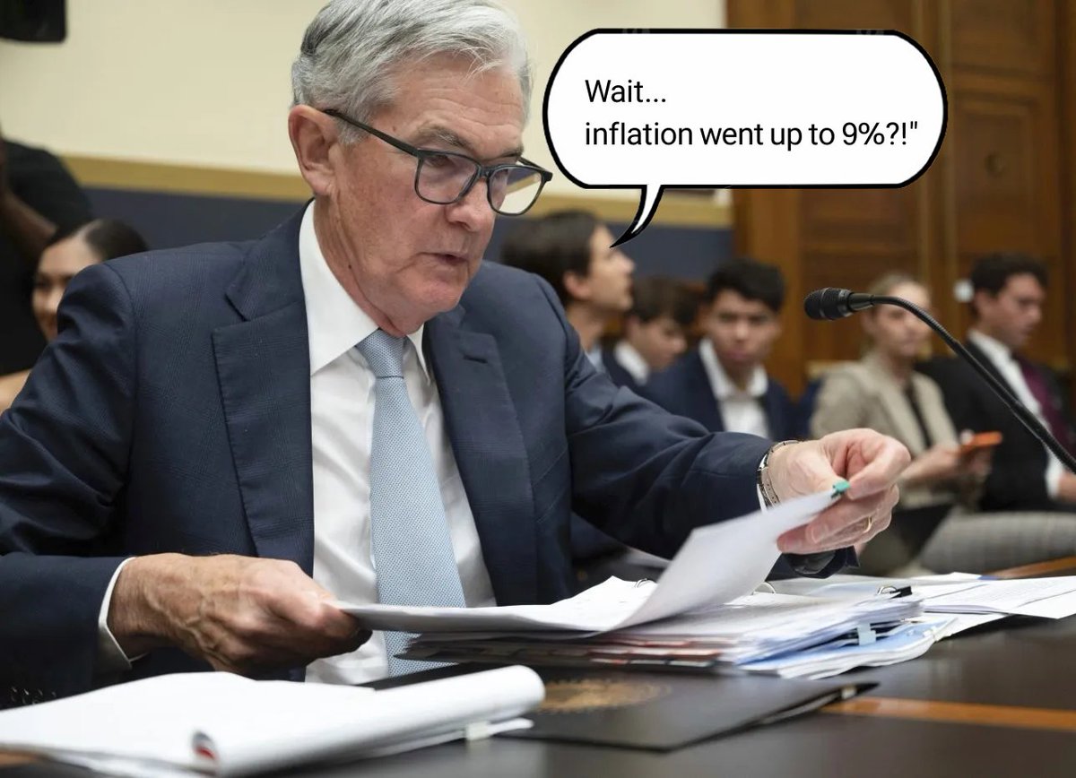 Why is Powell in no rush to cut rates?

It’s all about trauma.

Back in 2021, Powell famously insisted inflation was merely “transitory.”

But what followed? The worst inflation surge in over 40 years — hitting 9%.

He got hammered for it.

Ever since, Powell has made one thing