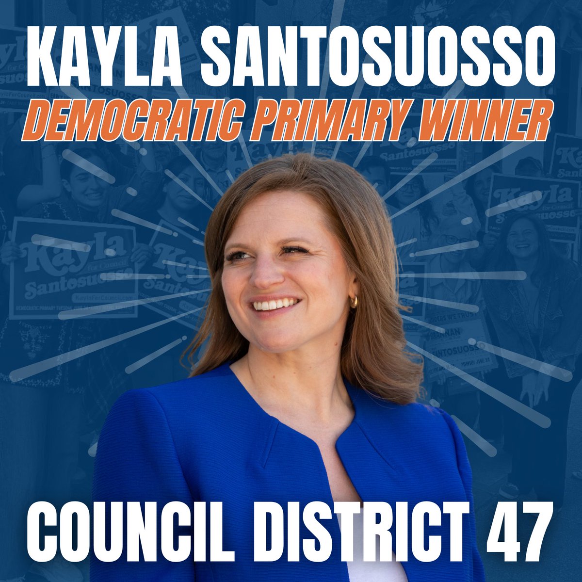 Kayla4Council's tweet image. PRIMARY VICTORY FOR KAYLA!
“I am thrilled and honored to be your democratic nominee for City Council in southern Brooklyn. Now the real work begins. I look forward to leading us to victory in November! Thank you, from the bottom of my heart, for your support.”
- @kaymsanto