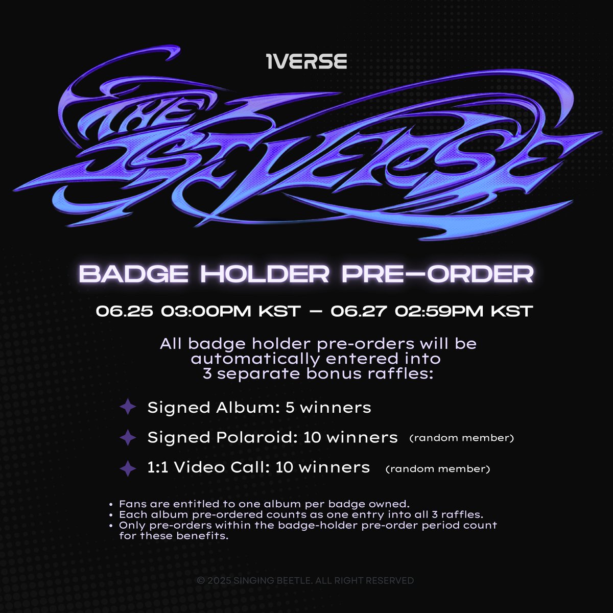 1VERSE_official's tweet photo. 1VERSE 유니버스 THE 1ST VERSE  

💿 Badge Holder Pre-Order 
https://t.co/jwLD7o1Skl 

06.25 03:00PM KST – 06.27 02:59PM KST  

#1VERSE #유니버스 
#Multiverse #1VERSE_Multiverse 
#The1stVerse #1VERSE_The1stVerse https://t.co/C9aXrXY0jb
