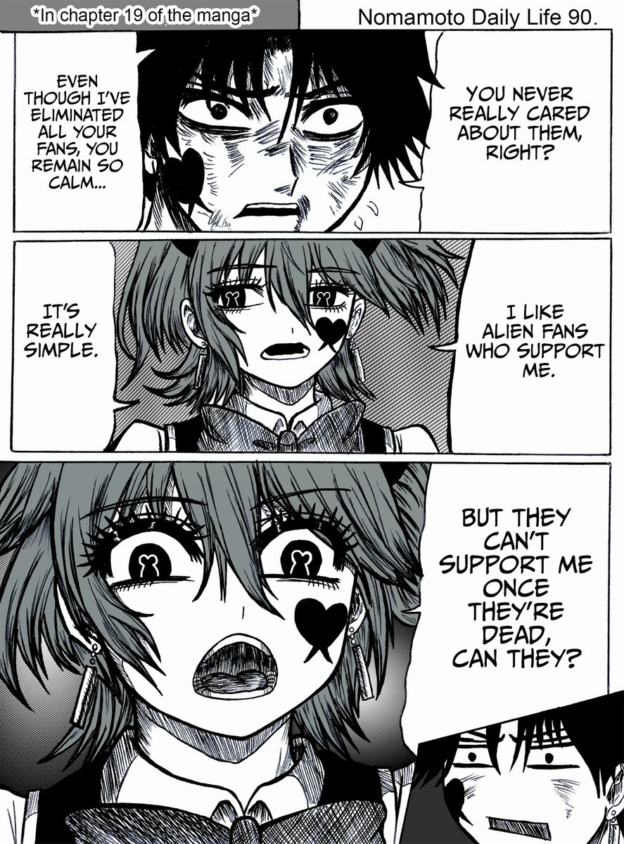 tiochakurosfw's tweet image. Nomamoto Daily Life 90. Odori's Alien Fans.  
Support Drama Queen's original manga by purchasing the volumes online and avoiding its cancellation. 
Please consider supporting me on Ptr3on and K-fi if you like my work (links in bio). #Nomamoto #DramaQueen #Kitami #Odori