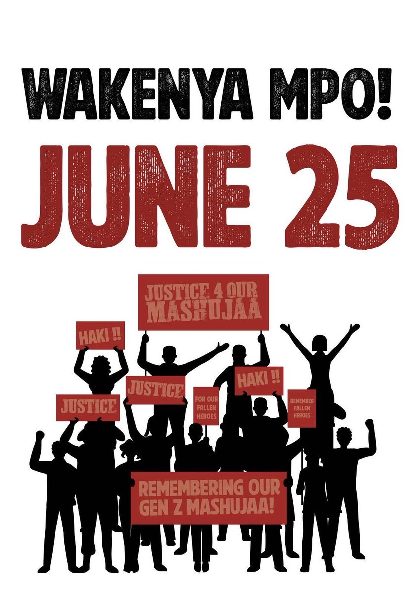 Amkeni!!!! 🏃🏾‍♀️ 
#Justice4OurMashujaa #NeverForgetKe  #June25th 🇰🇪