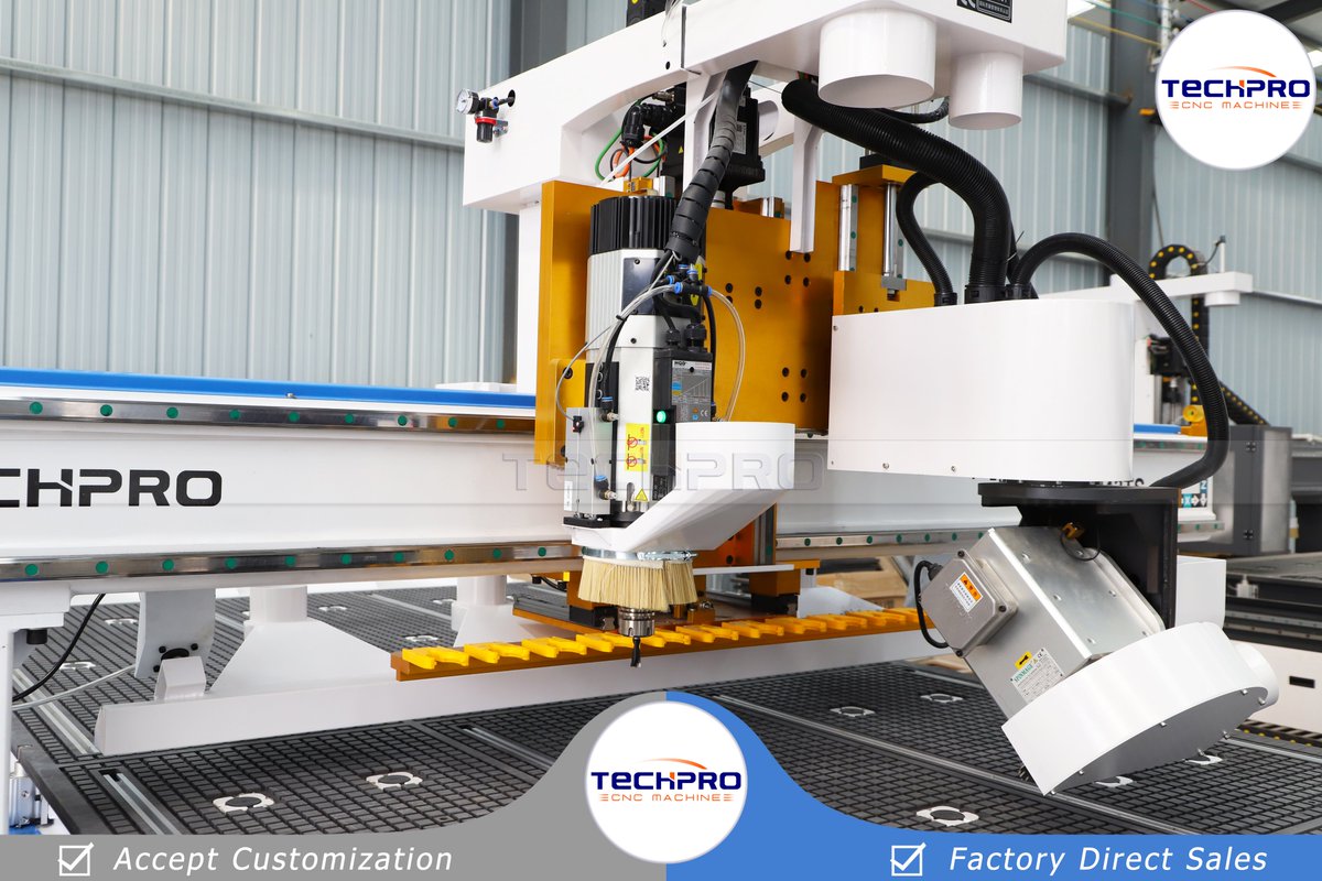 Christytechpro's tweet image. TechPro ATC Tools Change Cnc Router With 0-180 Degree Rotated 45 Degree Bevel Cutting Saw
Whatsapp/Wechat: +8615964016376
#cncrouter #ATCcncrouter #cncmachine #woodworking #cuttingsaw #bevelcutting #woodsaw #sawcuttingmachine #routercnc #toolchangespindle #mdfcutting