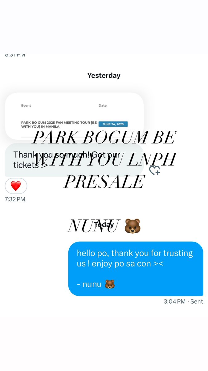 starglowstudies's tweet photo. BE WITH YOU! PARK BOGUM GENERAL SALE FAN MEETING TOUR IN MOA ARENA DIRECT LINK

bypass link: ₱100 
- NO queueing 
- direct to seat selection 
- multiple links 

dm me for details 

#PARKBOGUM #BEWITHYOU #THEBLACKLABEL

wts ph ticket assistance wtb  direct link dl https://t.co/nhh5Akm5il