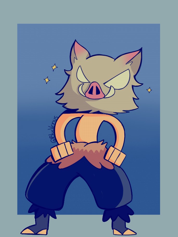MariaGuill25's tweet photo. Inosuke Hashibira🐷
#fanart #Inosukehashibira #KNY #Venus #artcartoon #STYLE https://t.co/ldp9Idi9pu