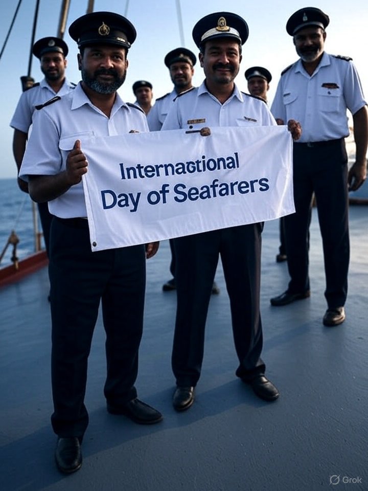 Today on #InternationalDayOfTheSeafarer, we all stand with seafarers - the backbone of global trade.

This year’s IMO campaign “My Harassment Free Ship” calls for zero tolerance of bullying &amp; harassment at sea.

Every seafarer deserves a workplace where dignity and respect are