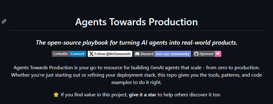theshivamlko's tweet photo. This 🏆 1 #Repository all you need with 20 #Tutorials,

Bookmark it …

Learn about #AI #Agents in #Production

https://t.co/zBXHiDeeeT

Follow @NavokiTech 

#genai #softwaredeveloper #navoki #github #python https://t.co/b3sokZD35u