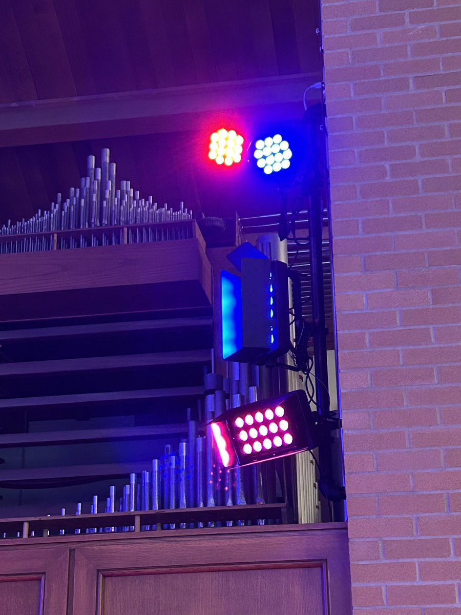 EnhanceAVL's tweet photo. Not every job is massive—but every one matters.

A few new lights at Beckwith Hills CRC added depth, color, and warmth to the stage. Small change, big impact. 🎚️💡

#ChurchTech #StageLighting #AVL #EnhanceDontDistract #WorshipDesign https://t.co/fVmvobS049