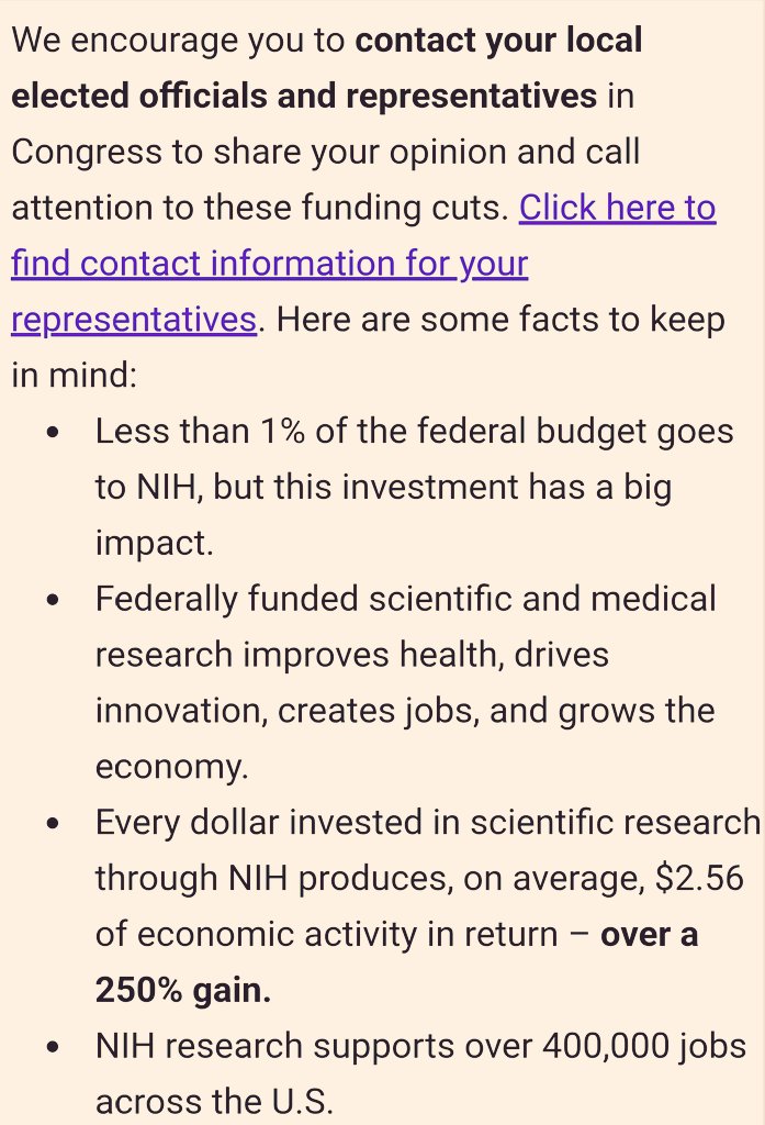 NebraskaSower's tweet photo. @thartman2u @PeterHotez @UofNE_President @DeleDaviesMD @DevelopNebraska @DrAliSKhan @UNLresearch @unmc_research @NebraskaChamber @USChamber @OmahaChamber @AngieLauritsen @globalcmrpt @asanderford @flatwaterfreep @NE_Examiner "We encourage you to contact your local elected officials and representatives in Congress to share your opinion and call attention to these funding cuts." #SCIMaP

@PeterHotez @joshuasweitz #NIH

https://t.co/H5i9vNIfxD @NIH https://t.co/wjK7hhtonJ