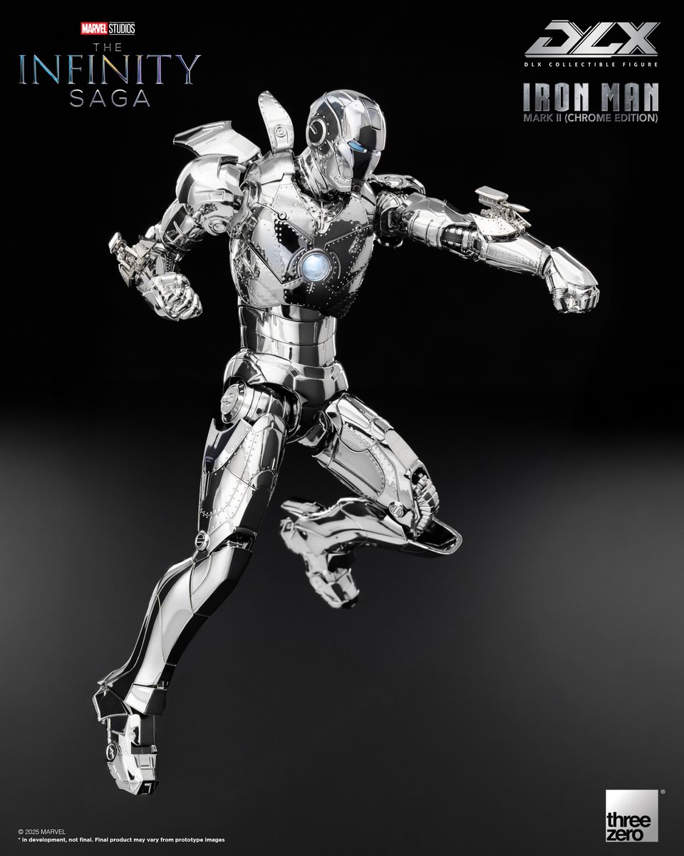 【Pre-order the DLX Iron Man Mark 2 (Chrome Edition) NOW!】

threezero and Marvel Studios are pleased to present the DLX Iron Man Mark 2 (Chrome Edition) as the next figure in the Marvel DLX series. The Mark II was Tony Stark's first Iron Man suit prototype developed at Stark
