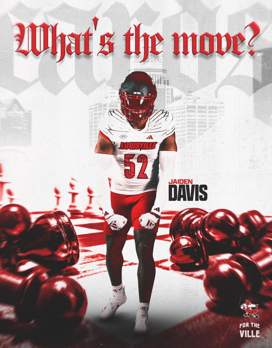JaidenDavis38's tweet image. 🔴⚪️LOUISVILLE CARDINALS⚪️🔴 flying through 💯 I appreciate all the love & graphics 👏🏾
@LouisvilleFB @ULFBRecruiting @Brohm_Brady @JeffBrohm @BrianBrohm @vincemarrow @CoachMarkHagen @pete_nochta13