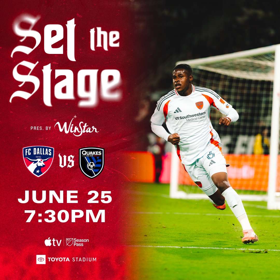 FC Dallas (@fcdallas) on Twitter photo Entering the 2nd half of the season.
<a href="/WinStarWorld/">WinStar World Casino and Resort</a> | 📰 bit.ly/STSSJ25 Entering the 2nd half of the season.
<a href="/WinStarWorld/">WinStar World Casino and Resort</a> | 📰 bit.ly/STSSJ25