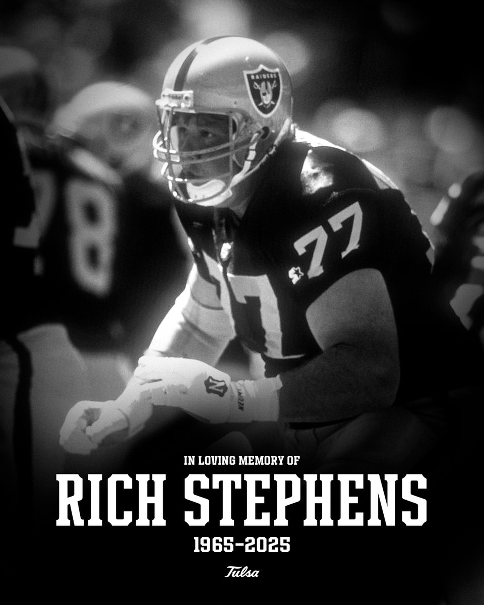 We are deeply saddened by the loss of former Tulsa Football offensive lineman, Rich Stephens.

Stephens played with the Golden Hurricane from 1984-1988 before being drafted by the Cincinnati Bengals in 1989 and playing two seasons for the Oakland Raiders. 

Our hearts and