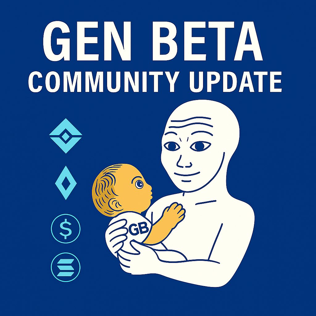 Gen Beta Announcement
Relaunching with a fresh identity

Gen Beta is entering a bold new chapter in our mission to address the global birth rate decline. We’re unifying our presence across blockchain and social platforms with a powerful new look.

What’s Changing?

✅ New smart