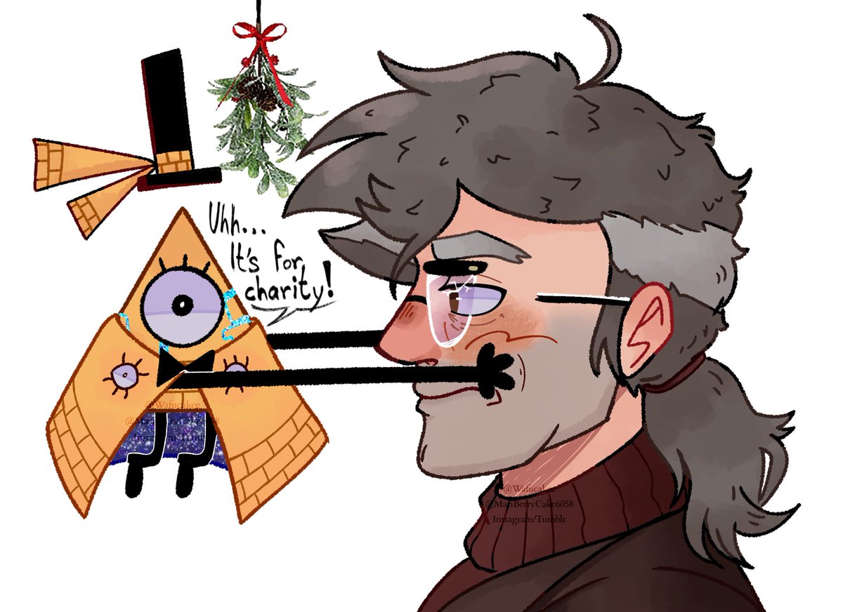 MCake6058's tweet image. I also wanted to do my version of this!
#GravityFalls #GravityFallsAU #BillCipher #StanfordPines #MelancholicFord #WaiterBillCipher #WellMeetAgainAU #billford