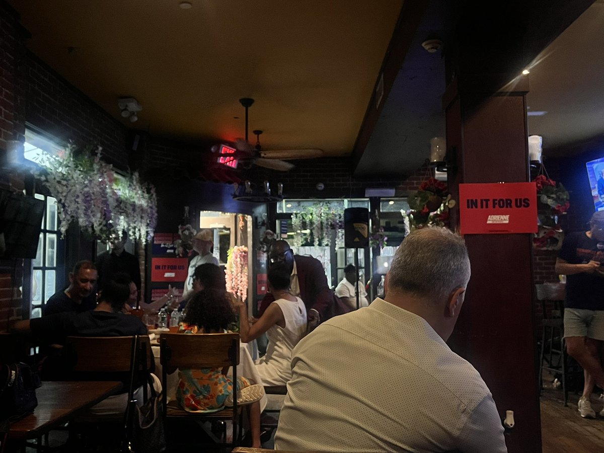 devynnovikoff's tweet image. In true NYC fashion Con ed fixed the AC just as everyone was clearing out. The speaker sat with her family vibing to the (great btw) music.
Thanks to my 36 loyal followers and happy primary day to all who celebrate🫡 Check out @CityAndStateNY for great coverage and analysis!