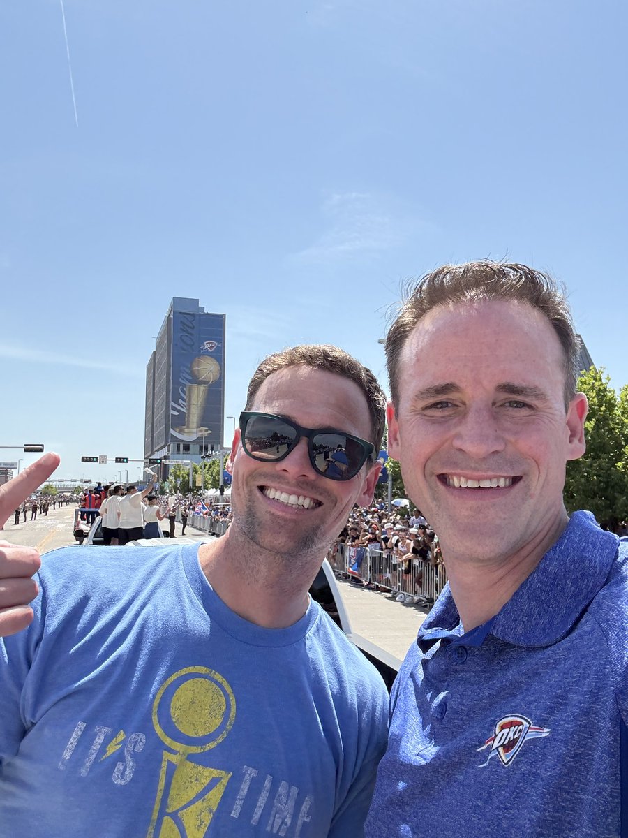 mikebeckhamsm's tweet image. Took part in a local parade today
We should do this again next year @okcthunder