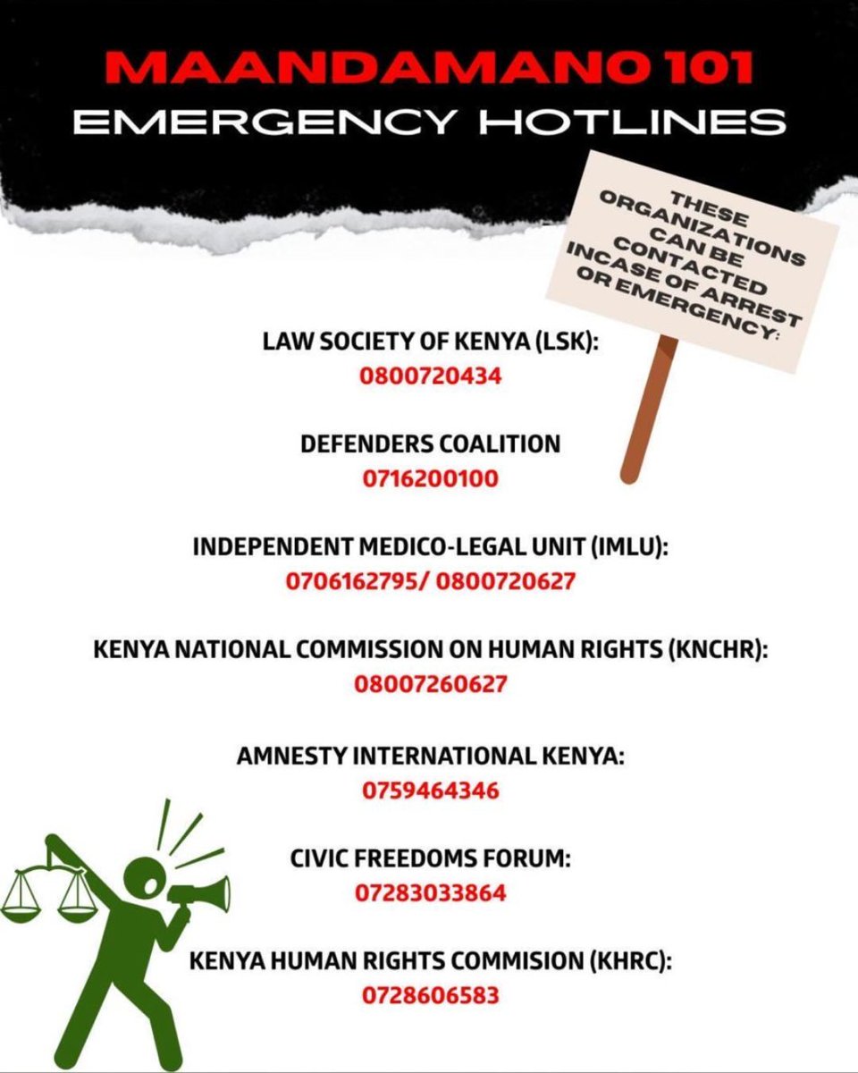 Together, we stand for Kenya 
Let us match peacefully and make our voices heard 
#June25thNationalHoliday #endpolicebrutalityke #RutoMustGoNow #occuppystatehouse2025
