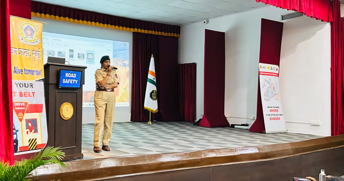 HQ Maharashtra Naval Area (@in_hqmna) on Twitter photo #INSAngre, in collaboration with <a href="/MumbaiPolice/">मुंबई पोलीस - Mumbai Police</a> Training Dept, conducted a Road Safety Awareness Workshop for Naval personnel. The session covered traffic rules, safe driving practices & real-life case studies, reinforcing the importance of road safety & etiquette. #INSAngre, in collaboration with <a href="/MumbaiPolice/">मुंबई पोलीस - Mumbai Police</a> Training Dept, conducted a Road Safety Awareness Workshop for Naval personnel. The session covered traffic rules, safe driving practices & real-life case studies, reinforcing the importance of road safety & etiquette.