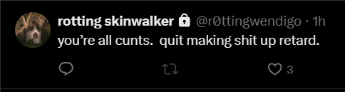 Velocity5772744's tweet photo. bro thinks hes tuff 🤣🤣 https://t.co/plqmpE8TSL