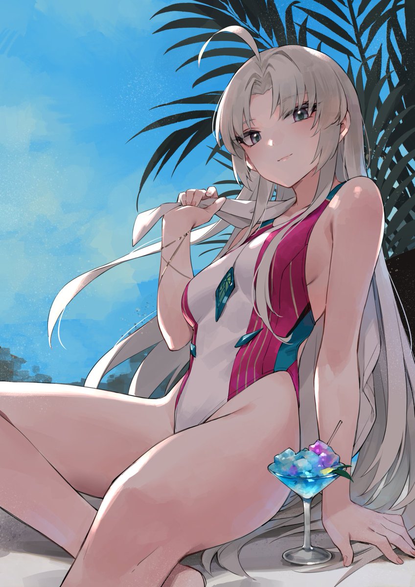 Wasami先生 @_405887169256 の新作にて、鳴潮のカルロッタの競泳水着イラストを寄稿しました。 