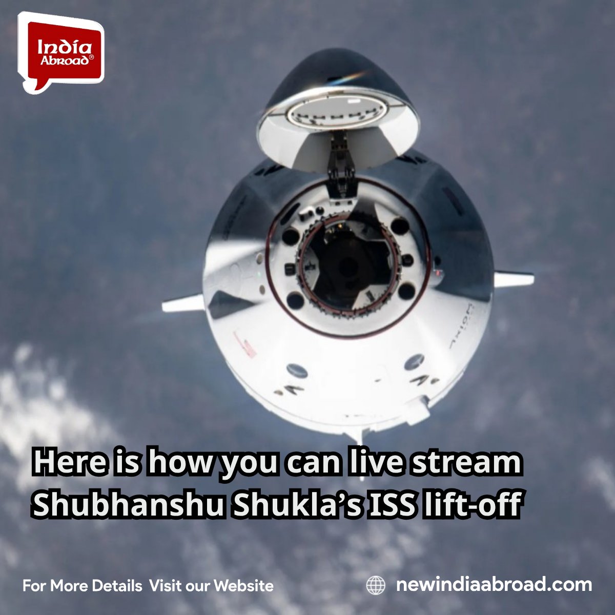 The Shubhanshu Shuklaa piloted Axiom-4 mission is targeting a 2:31 a.m. EDT (12:01 p.m. IST) launch on June 25. Live coverage of launch and arrival activities will stream on NASA+ and can be viewed on a variety of platforms including social media.
newindiaabroad.com/english/news/h…