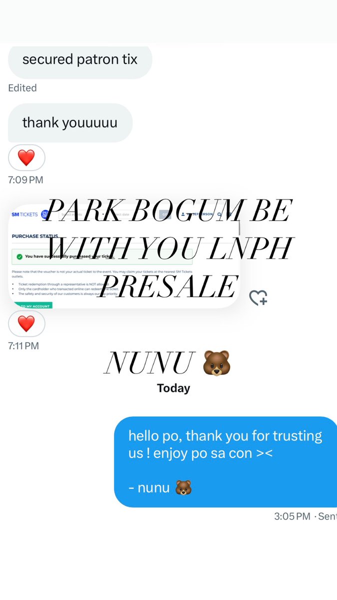 starglowstudies's tweet photo. FEW MINS

BE WITH YOU! PARK BOGUM GENERAL SALE FAN MEETING TOUR IN MOA ARENA DIRECT LINK

bypass link: ₱100 
- NO queueing 
- direct to seat selection 
- multiple links 

dm me for details 

#PARKBOGUM #BEWITHYOU #THEBLACKLABEL

wts ph ticket assistance wtb  direct link dl https://t.co/95HlCAcwTY